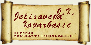 Jelisaveta Kovarbašić vizit kartica